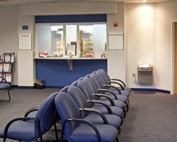 interior shot of a doctor’s waiting room, photo from Adobe stock