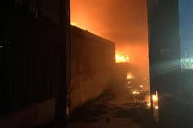 The Elstow blaze. Picture: Shannon Heal