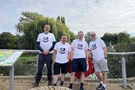 For Men To Talk attendees are ready for the virtual London Marathon. Image: For Men To Talk.