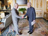 King Charles III receives the Archbishop of Canterbury Justin Welby 