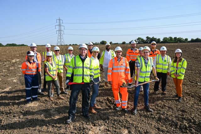 Work to build a new electricity substation in Biggleswade has begun. Image: CBC