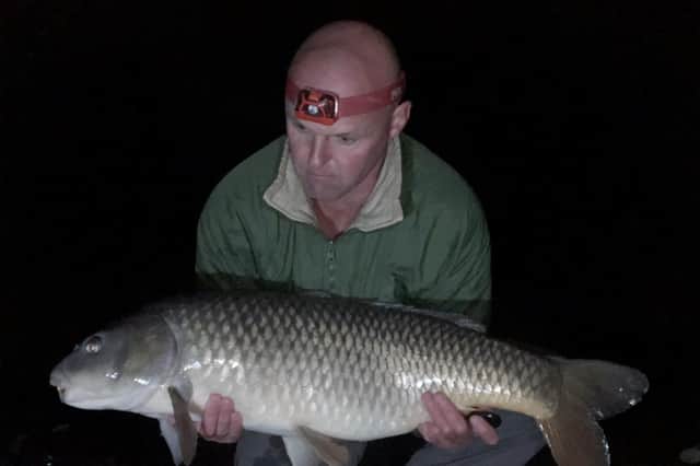 Stuart Toal with his 23lb 8oz common carp.