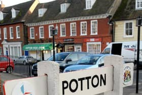Potton Town Sign