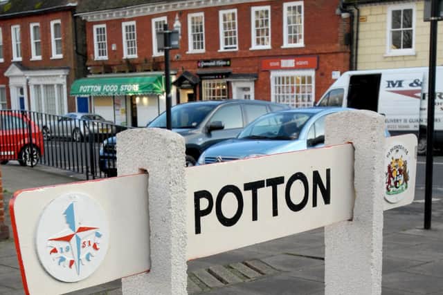 Potton Town Sign