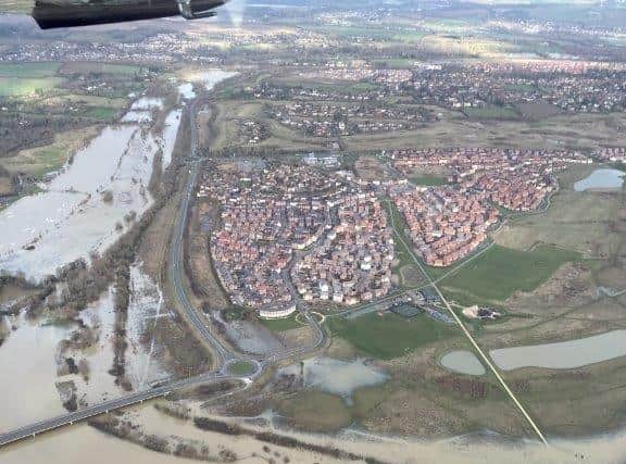 Flooding in Kempston - Photo credits: Bedfordshire Local Resilience Forum