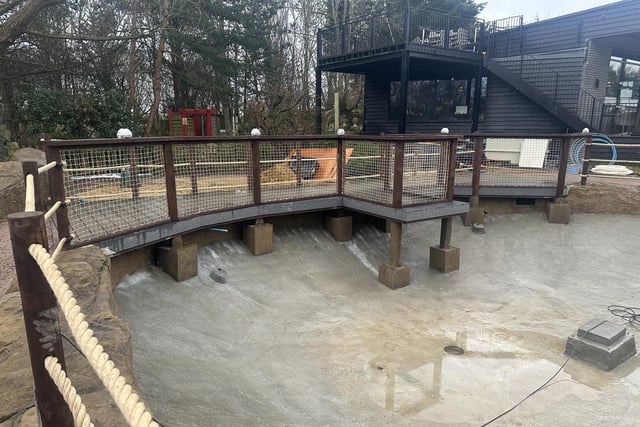 The Bermuda Falls adventure golf course in Henlow is taking shape - just waiting for the water.