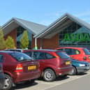 Scenesetter of Asda car park, Biggleswade.