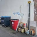 Fly-tipping down Bonds Lane. Image: Councillor Grant Fage.