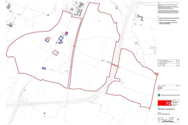Little Barford Scoping Opinion Red Line Boundary Plan Image: JTP
