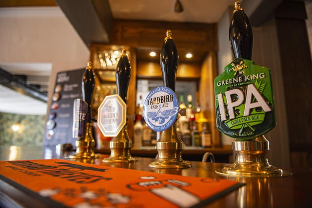The pub now serves an impressive range of beers and other drinks.