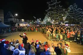 A previous Biggleswade Christmas Lights Switch On. Photo: June Essex.