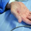 A patient receiving treatment