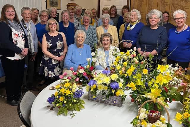 Sandy Flower Club celebrates its Sapphire Anniversary.