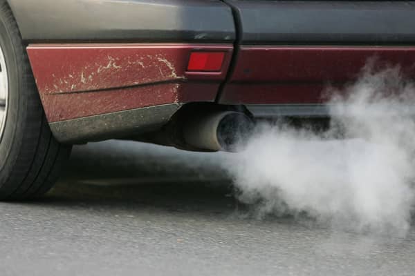 A car emits exhaust fumes (Photo by Andreas Rentz/Getty Images)