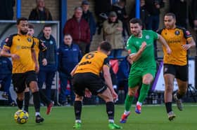 Action from Biggleswade FC's game at home to Real Bedford on Saturday. Photo: Guy Wills Sports Photography.