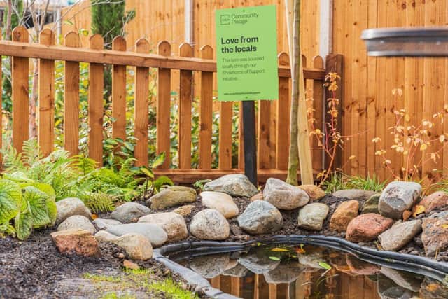 Councillors celebrate wildlife garden at Cala development in Arlesey
