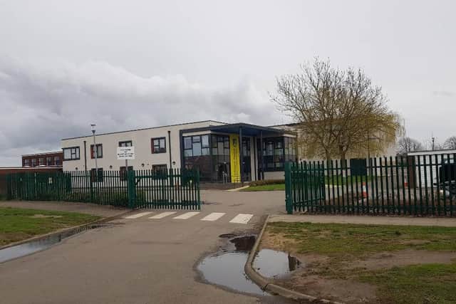 Ceremonial bricks have been laid at the Edward Peake C of E School in Biggleswade to mark the halfway point of construction on its new sports hall
