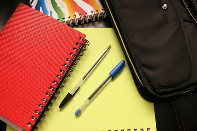 School notebooks, pens and bag. Picture: Pixabay via Pexels