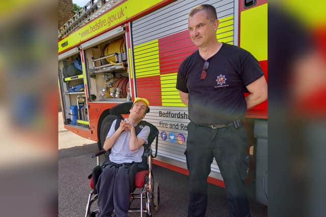 Ross at Biggleswade Fire Station
