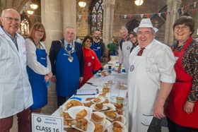 The judges get to work at the British Pie Awards. Image: Martin Elliott.