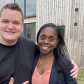 Samuel Leeds with Cherelle Brade. Image: The Eviction.