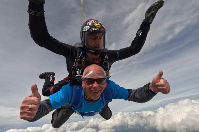 Geoff takes the plunge with a 75th birthday skydive
