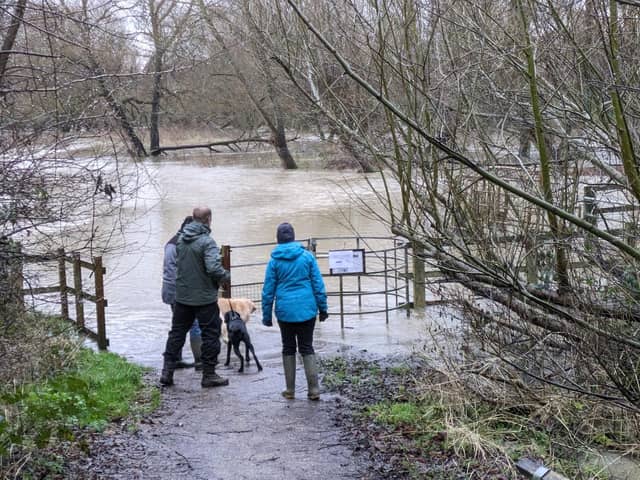 People are being urged to take care near flood waters throughout Bedfordshire - Photo Phil Wood
