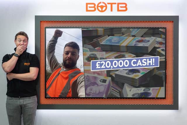 Sorin Balcanu, from Biggleswade, has won £20,000 via an online competition