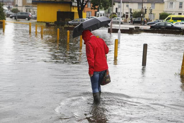 Teville Gate was just one part of Worthing to see flash floods after heavy rain in July, 2014