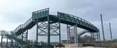 Work on the bridge has been put on hold