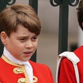 Prince George ahead of the coronation ceremony of King Charles III and Queen Camilla at Westminster Abbey.