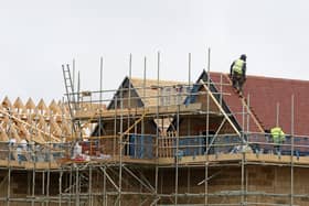 File photo of new houses being constructed