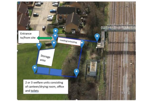 Network Rail Site Plan. PIC: Biggleswade Town Council agenda