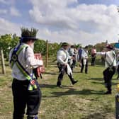 Letchworth Morris Dancers performing at the 2022 open day