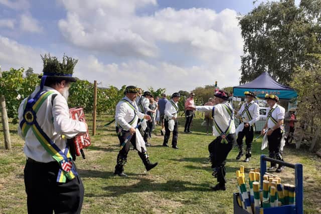 Letchworth Morris Dancers performing at the 2022 open day