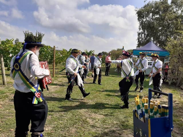 Letchworth Morris Dancers performing at the 2022 open day