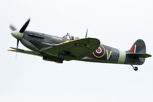 A Spitfire in the air