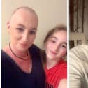 Sarah Crone with her daughter, Hannah. Right: Rebellious Hope - Sarah has been inspired by cancer campaigner, Dame Deborah James. Sarah advises people not to go hunting for statistics in the internet if they have been diagnosed with cancer.