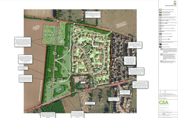 Illustrative Masterplan of the proposed development on land north of Sandy Road, Potton. Picture: CSA Environmental