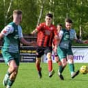 Action from Biggleswade FC's draw with Cirencester on Saturday. Photo: Guy Wills Sports Photography.