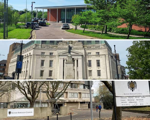 Central Bedfordshire, Luton and Bedford Borough council offices