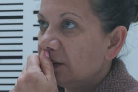 Suspect, Sacha Goulden, being booked into police custody. Picture: Channel 4