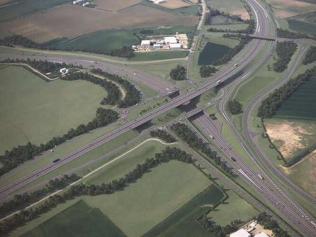 An artistic impression of the new look A1 Black Cat roundabout