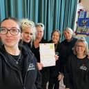 Staff at the Owlet Pre-school with their award