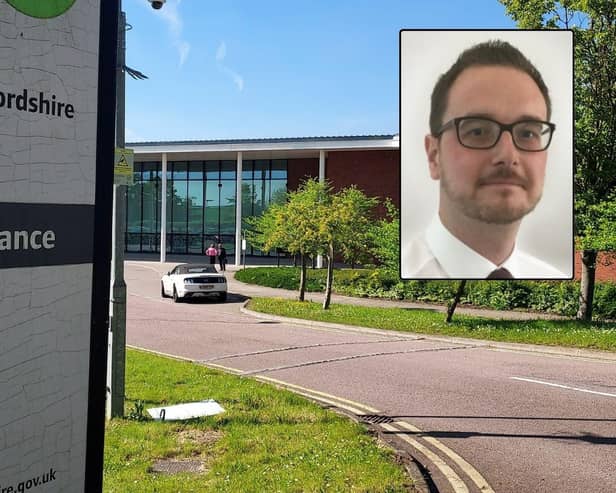 Central Bedfordshire Council and inset, councillor Steven Watkins