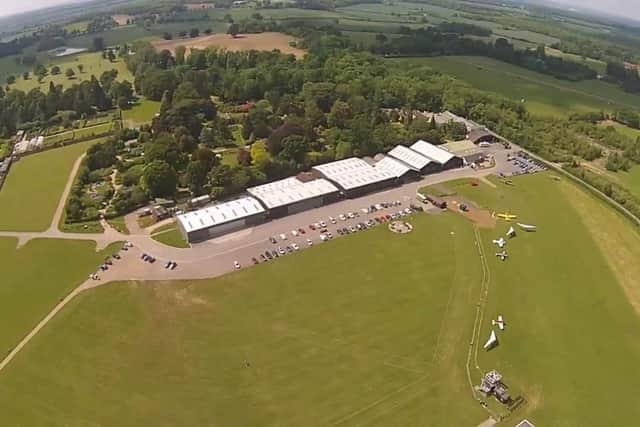 Old Warden Areodrome where the plane came down