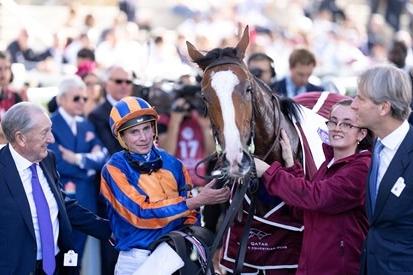 It's a pity this 3yo filly has taken so long to come to hand in 2024 because she was a scintillating Group One winner as a juvenile (pictured, with jockey Ryan Moore) and was fancied for the 1000 Guineas/Oaks double this spring. Redemption could arrive, however, via Friday's Coronation Stakes, for which she will start a warm favourite after an encouraging return to action in the Irish 1000 Guineas three weeks ago. Trainer Aidan O'Brien was gobsmacked she ran so well that day because she was far from fully race-fit, so massive improvement is guaranteed.