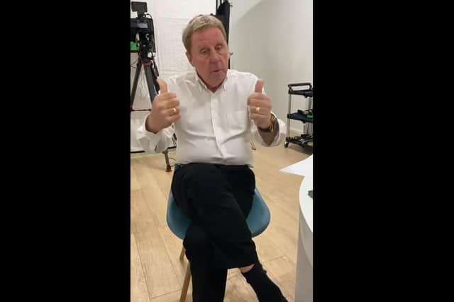 Harry Redknapp gives a thumbs up to players in the Engineers Arms FC.
