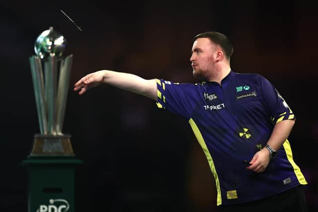 Luke Littler in action (Picture: James Fearn/Getty Images)