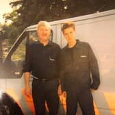 Richard (Junior) with his dad Richard (Senior)